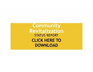 Community Revitalization Status Report Image