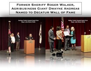 Former Sheriff Roger Walker and Agribusiness Giant Dwayne Andreas Named To Decatur Wall of Fame